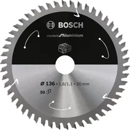 Bosch Cordless Circular Saw Blade for Aluminium - 136mm, 50T, 20mm