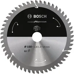 Bosch Cordless Circular Saw Blade for Aluminium - 150mm, 52T, 20mm