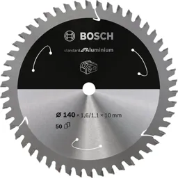 Bosch Cordless Circular Saw Blade for Aluminium - 140mm, 50T, 10mm