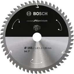 Bosch Cordless Circular Saw Blade for Aluminium - 165mm, 54T, 20mm