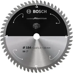 Bosch Cordless Circular Saw Blade for Aluminium - 184mm, 56T, 16mm