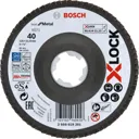 Bosch X Lock Zirconium Abrasive Flap Disc - 125mm, 40g, Pack of 1