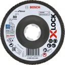 Bosch X Lock Zirconium Abrasive Flap Disc - 125mm, 80g, Pack of 1