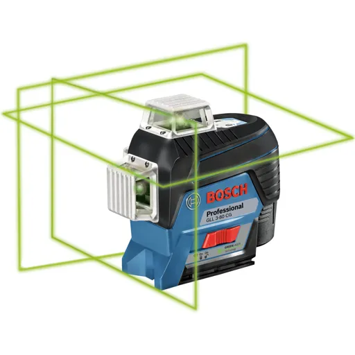 Bosch GLL 3-80 CG 12v Cordless Connected Green Line Laser Level - No Batteries, No Charger, Case
