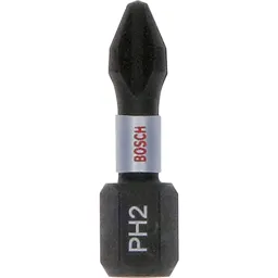 Bosch Impact Control Torsion Phillips Screwdriver Bits - PH2, 25mm, Pack of 25