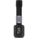 Bosch Impact Control Torsion Torx Screwdriver Bits - T25, 25mm, Pack of 25