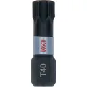 Bosch Impact Control Torsion Torx Screwdriver Bits - T40, 25mm, Pack of 25