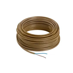 Nexans Brown 2 core Multi-core cable 0.75mm² x 25m