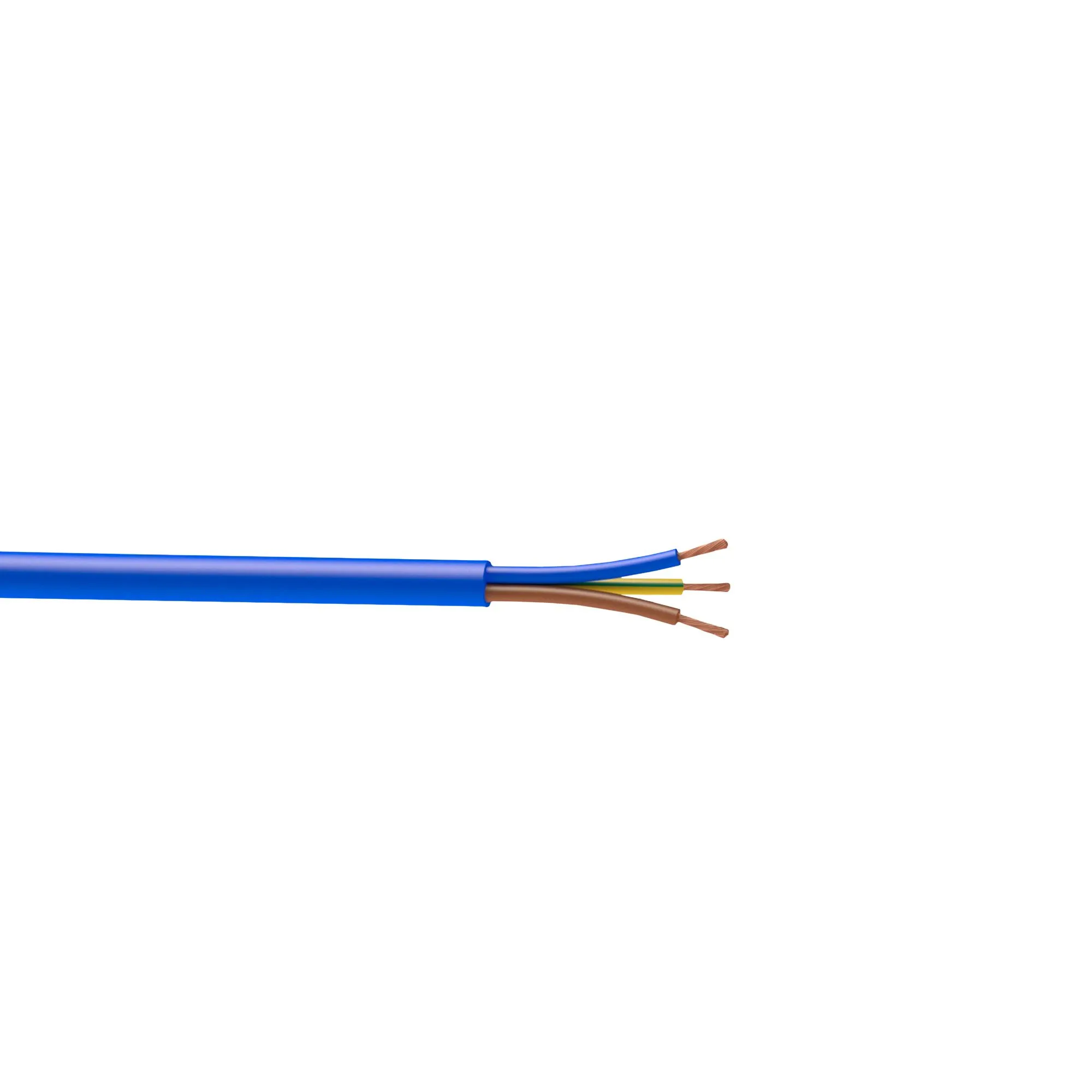 Nexans 3183YAG Blue 3 core Multi-core cable 1.5mm² x 2.5m