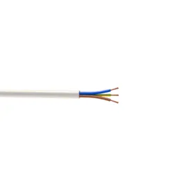 Nexans White 3 core Multi-core cable 2.5mm² x 5m