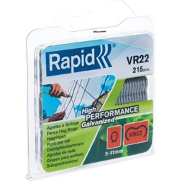 Rapid VR22 Fence Hog Rings Galvanised - Pack of 215