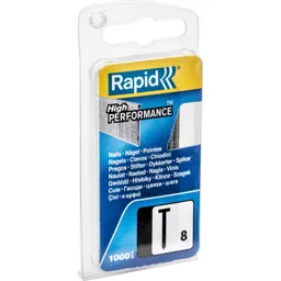 Rapid Type 300 Brad Nails - 15mm, Pack of 1000