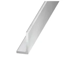 Silver Silver effect Aluminium Unequal L-shaped Angle profile, (L)2m (W)25mm