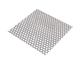 Silver effect Steel Perforated Sheet, (H)1000mm (W)500mm (T)1mm
