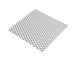 Silver effect Steel Perforated Sheet, (H)500mm (W)250mm (T)0.5mm