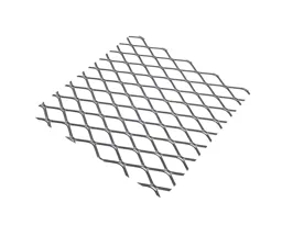 Silver effect Steel Perforated Sheet, (H)500mm (W)250mm (T)0.8mm