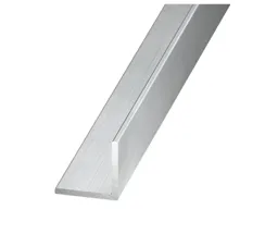 Silver Silver effect Aluminium Equal L-shaped Angle profile, (L)2.5m (W)35mm