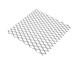 Silver effect Aluminium Perforated Sheet, (H)500mm (W)250mm (T)0.8mm