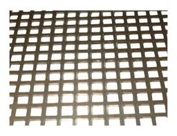 Silver effect Steel Perforated Sheet, (H)500mm (W)250mm (T)1mm