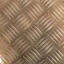 Gold effect Aluminium Embossed Sheet, (H)1000mm (W)500mm (T)1.7mm