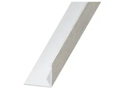 Brushed effect Anodised Aluminium Equal L-shaped Angle profile, (L)1m (W)15mm