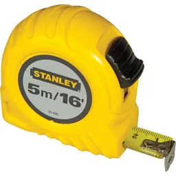 Stanley Pocket Tape Measure - Imperial & Metric, 16ft / 5m, 19mm