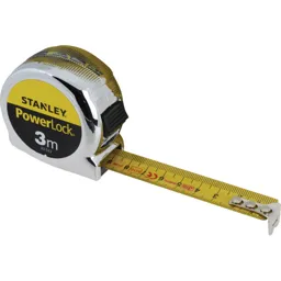 Stanley Classic Powerlock Tape Measure - Metric, 3m, 19mm