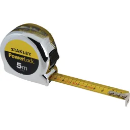 Stanley Classic Powerlock Tape Measure - Metric, 5m, 19mm
