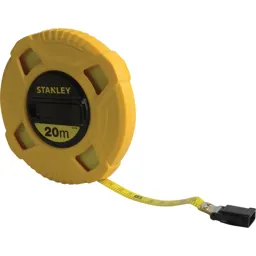Stanley Closed Case Fibreglass Tape Measure - Metric, 20m, 12.7mm