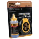 Stanley FatMax Chalk Line Reel Set inc Refill & Marker 30mtr (Black/Yellow)