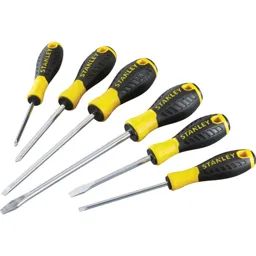 Stanley 6 Piece Essential Phillips and Slotted Screwdriver Set
