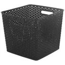 My style Weave Brown rattan effect 25L Plastic Storage basket (W)316mm