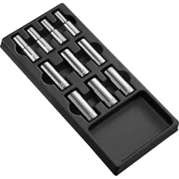 Expert by Facom 10 Piece 1/2" Drive Deep Socket Set Metric in Module Tray - 1/2"