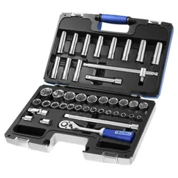 Expert by Facom 42 Piece 1/2" Drive Hex and Deep Hex Socket Set Metric - 1/2"