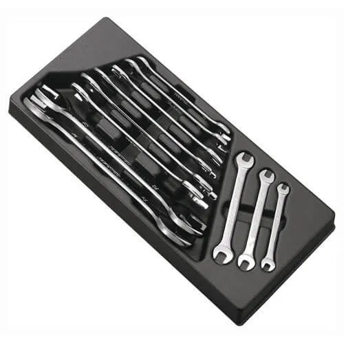 Expert by Facom 11 Piece Open End Spanner Set in Module Tray
