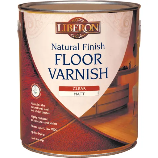 Liberon Natural Finish Floor Varnish - 2.5l, Clear Matt