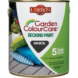 Liberon Decking Paint - Gun Metal, 2.5l
