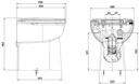 Sanicompact Back To Wall Toilet with Built-in Macerator Pump -1081