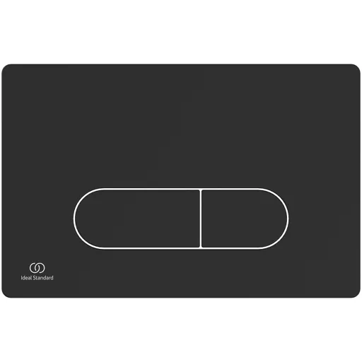 Ideal Standard silk black M1 flush plate with 150mm concealed cistern