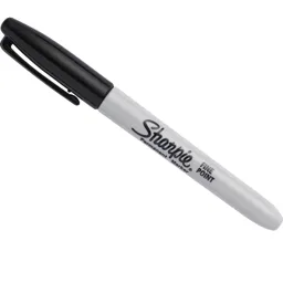 Sharpie Fine Tip Permanent Marker Pen - Black, Pack of 1