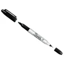 Sharpie Fine / Ultra Fine Twin Tip Permanent Marker Pen - Black, Pack of 1
