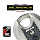Master Lock Excell Stainless steel Cylinder Closed shackle Padlock (W)80mm