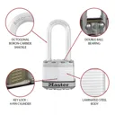 Master Lock Excell Steel Cylinder Padlock (W)45mm