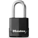 Master Lock Excell 4 pin tumbler cylinder Open shackle Padlock (W)45mm