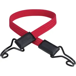 Masterlock Double Hook Flat Bungee Cord - 600mm, Red, Pack of 1