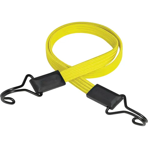 Masterlock Double Hook Flat Bungee Cord - 1000mm, Yellow, Pack of 1