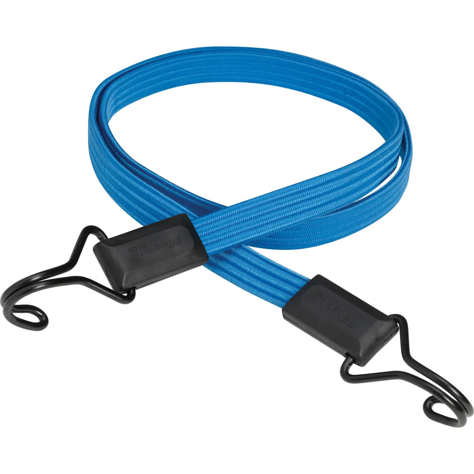 Masterlock Double Hook Flat Bungee Cord - 1200mm, Blue, Pack of 1