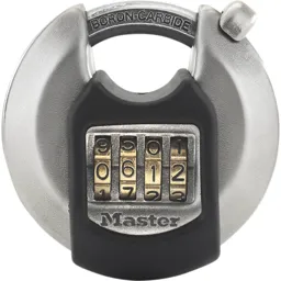 Masterlock Excell Stainless Steel Discus Combination Padlock - 70mm, Standard