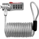 Masterlock Combi Computer Cable Lock - 5mm, 1800mm