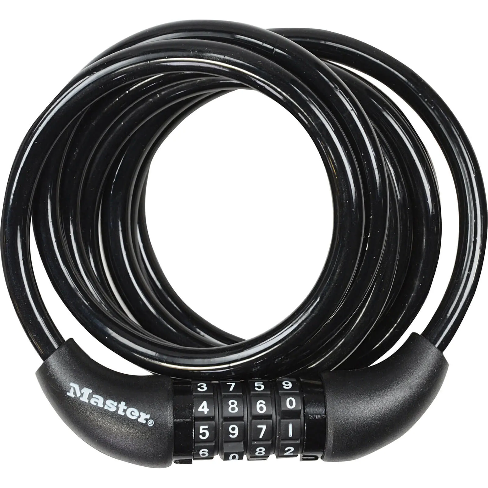 Master Lock Self Coiling Combination Cable Lock - 8mm, 1800mm